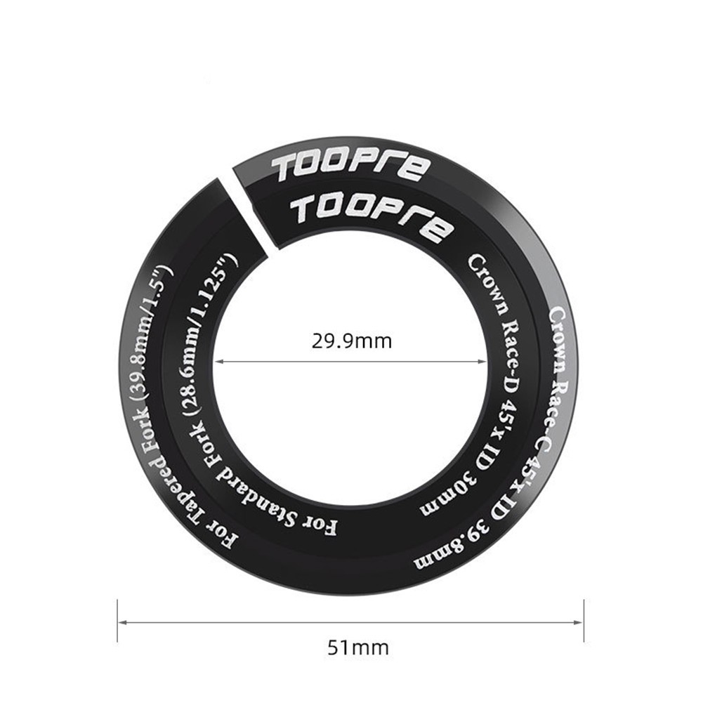 Straight to Tapered Fork Conversion Adapter for 1 1/8inch Steering Tube