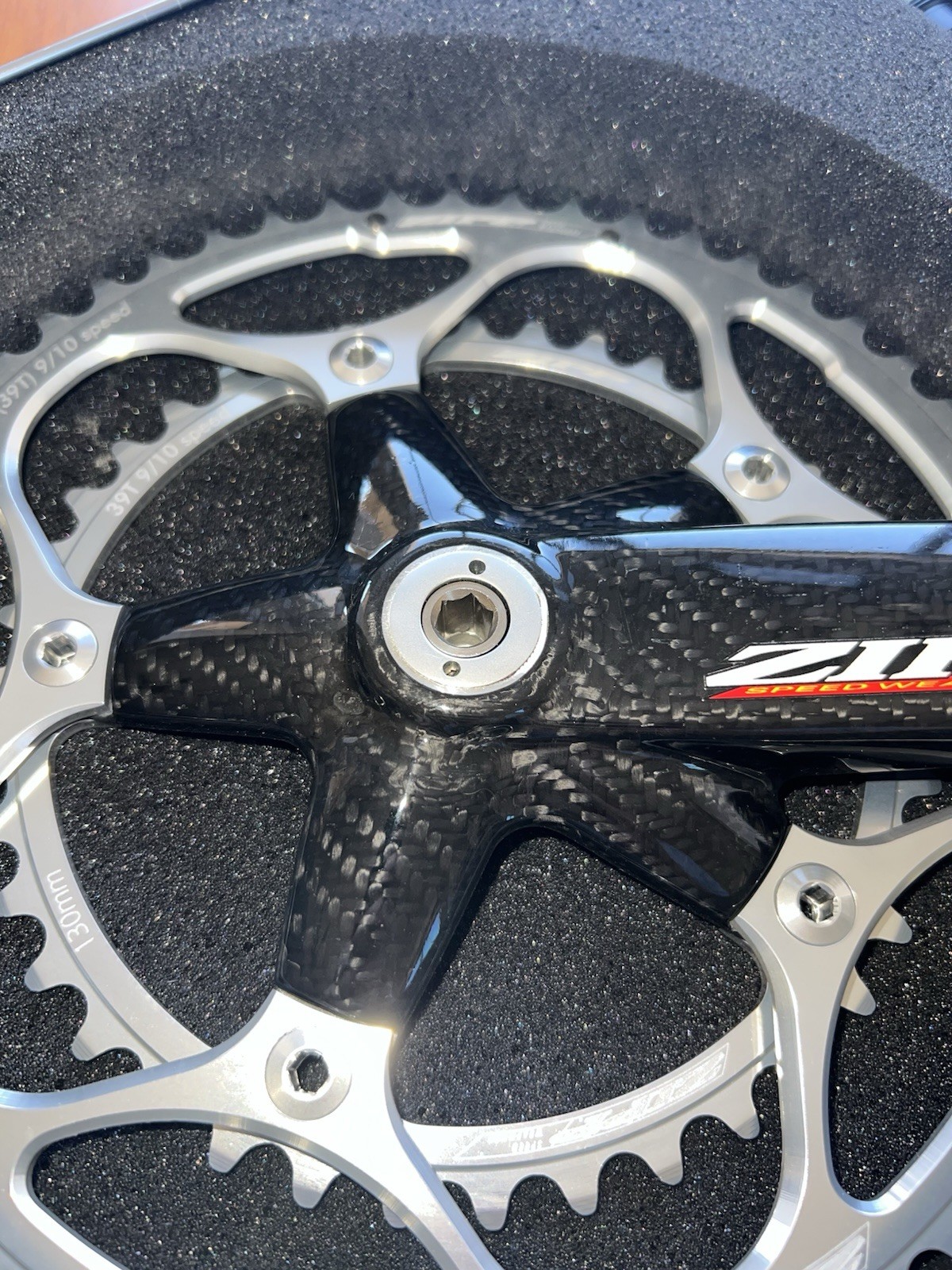 NEW! Rare Zipp 300 Carbon Crankset 53/39 175mm With 108mm ISIS Bottom Bracket