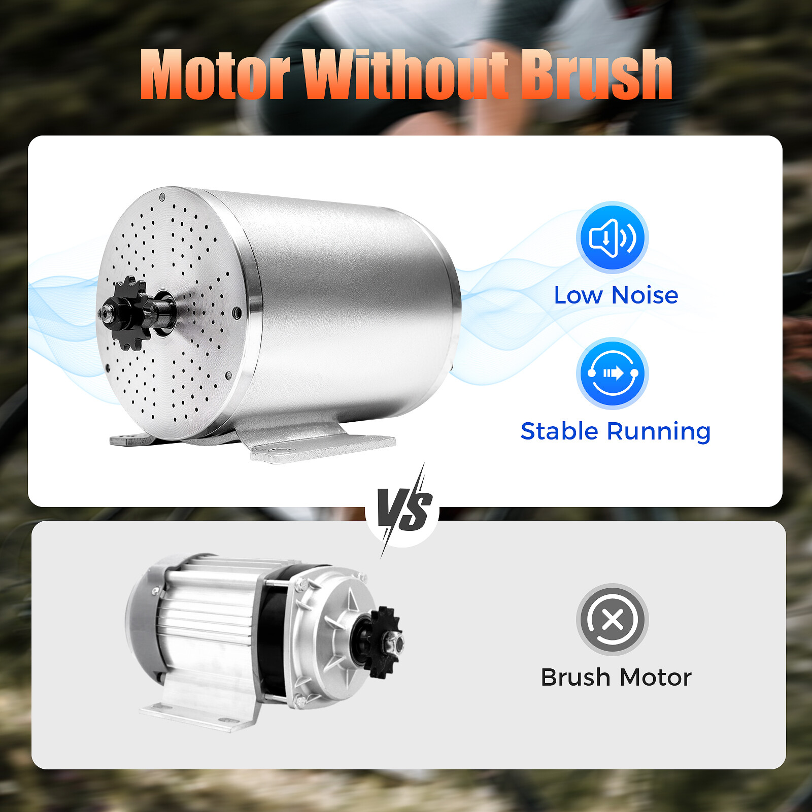 2000W 60V BLDC Motor Kit with Brushless Controller for Electric Scooter E Bike