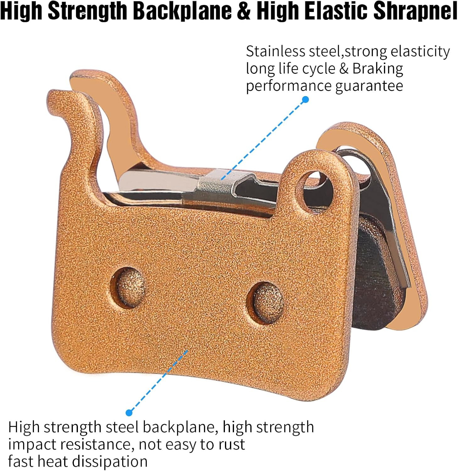 2 Pairs Bike Bicycle Disc Brake Pads Sintered Metal Shimano XTR M965 M966 M975