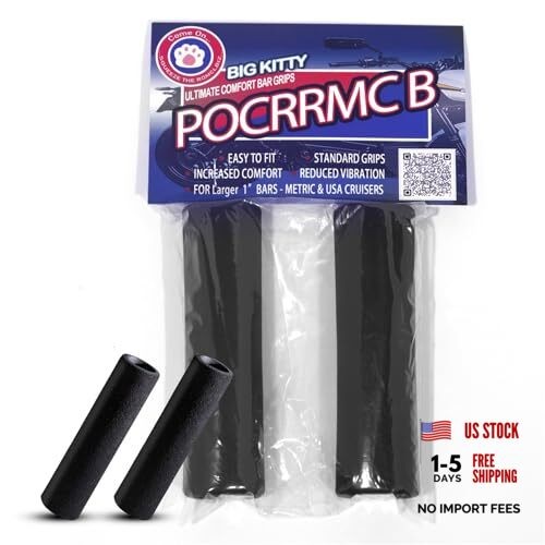 Motorcycle Handlebar Grips Foam Comfort Grips Small Size(21mm, 0.83 inch)