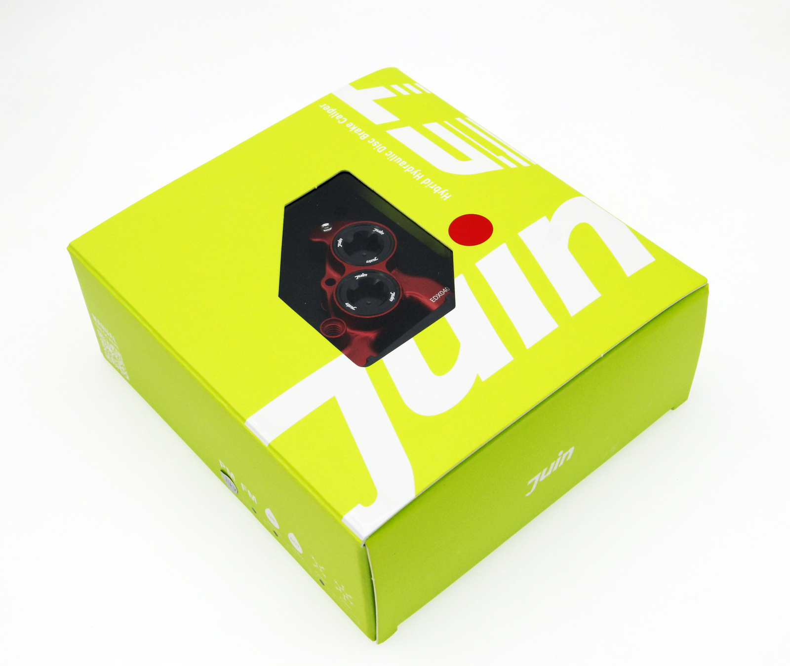 Red Juin Tech ETF 4-Piston Flat Mount Hydraulic Brake Fit Shimano 160/140mm Road