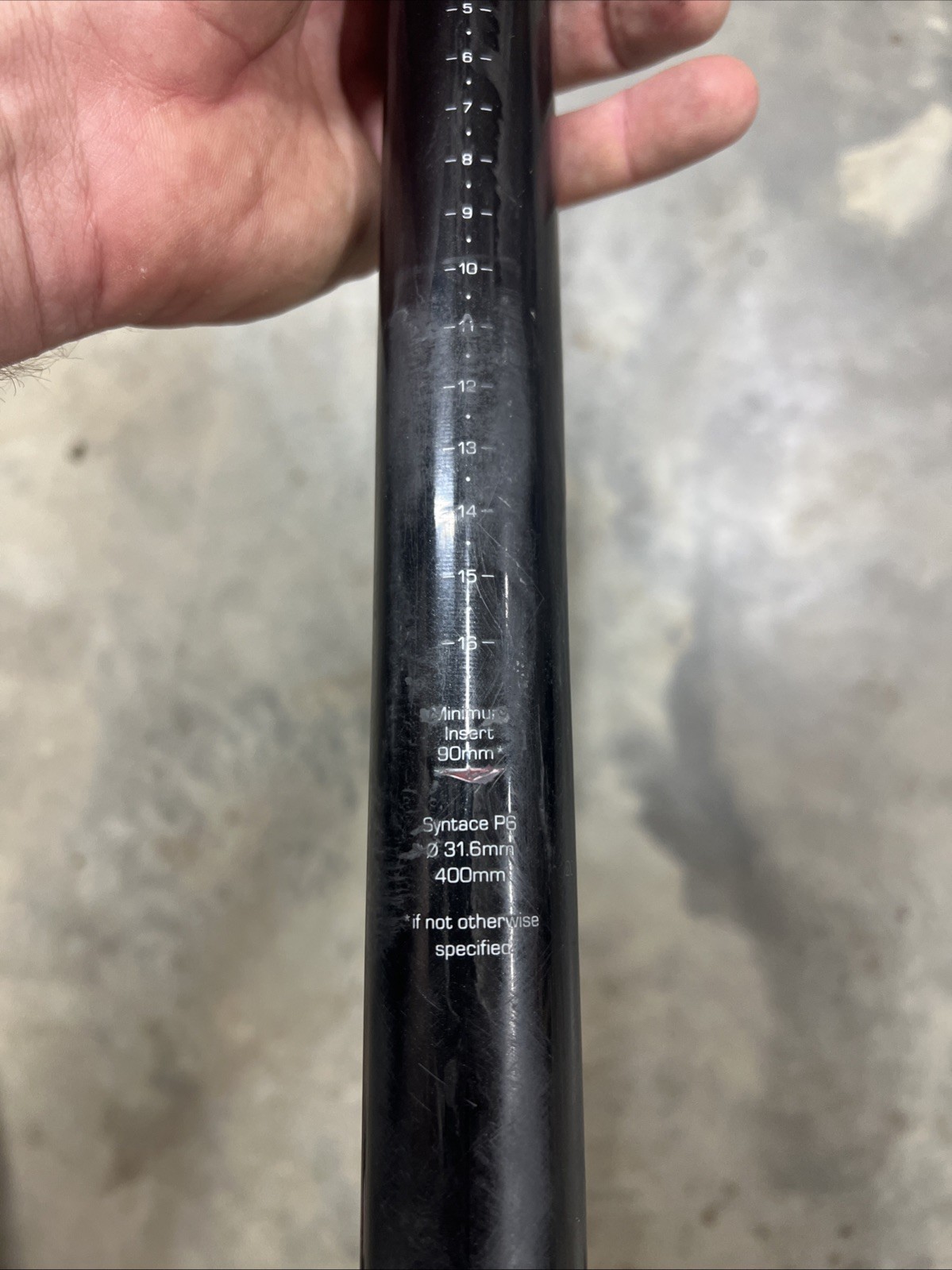 Syntace P6 Carbon Fiber Seat Post 31.6mm to 400mm