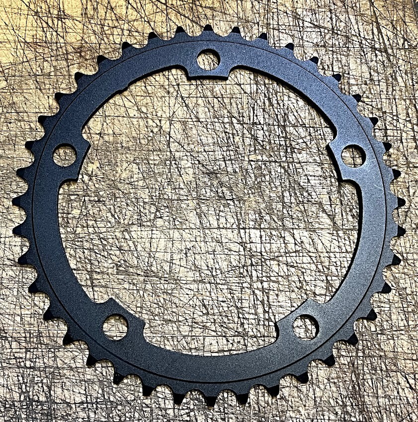 BLACK Single Speed Chainring 40T / 130 BCD 5-Bolt AluminumRoad / MTB – BRAND NEW