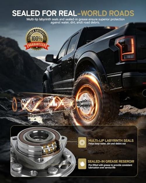 Pair 513273 Front Wheel Bearing Wheel Hub, Fit for Dodge Grand Caravan