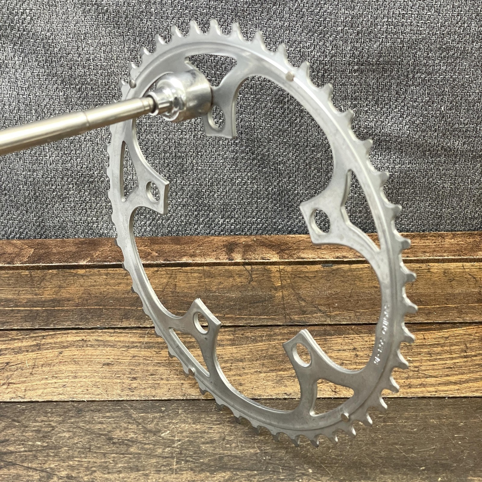 Vintage Sugino SC3 46 Tooth 46T Chainring 110 BCD 5-Arm Silver Steel Road Bike
