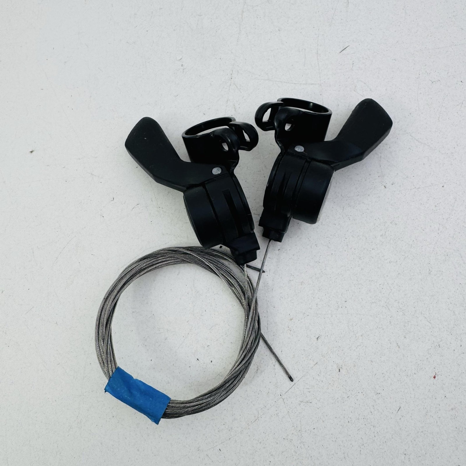 Vintage Shimano 200GS SL-M200 Trigger Shifters Set 6 Speed Black MTB Bike A43