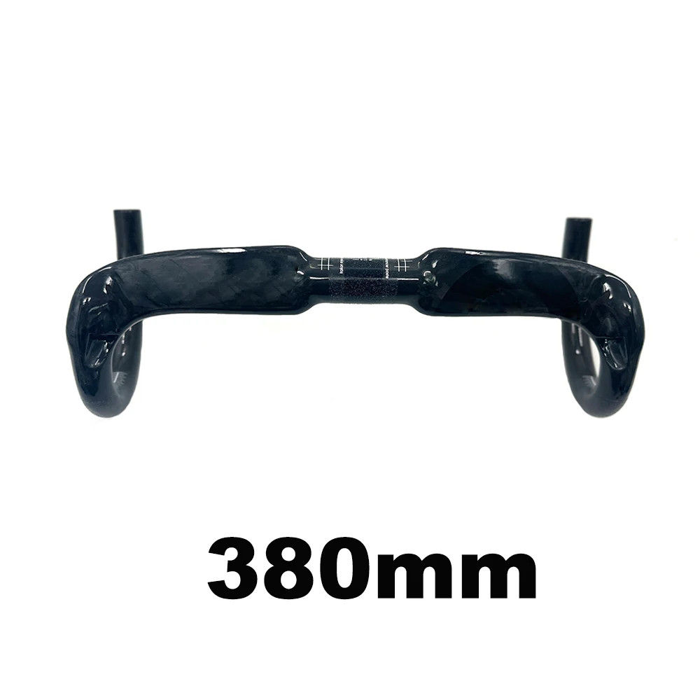Road Bike Drop Bar Gloss Carbon Handlebar Suitable for 31.8*400/420/440mm