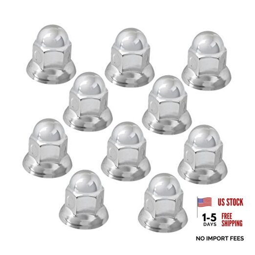 10271SP 33 mm Chrome Nut Cover with Flange 33mm x 1-13/16″ Acorn Push-On