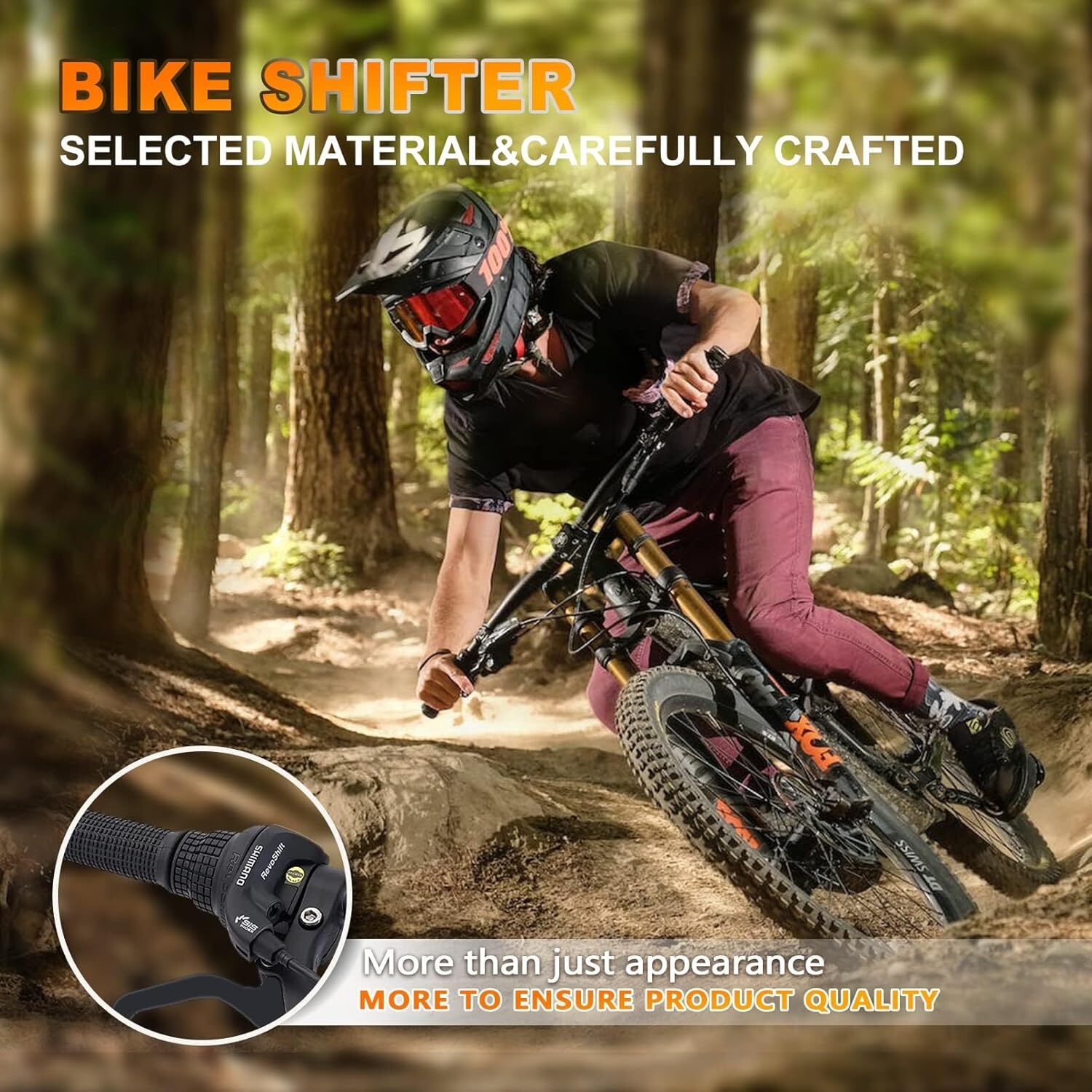Shimano RevoShift SL-RS35 3/6/7/ 8/21 Speed Twist Grip Shifter Set for MTB