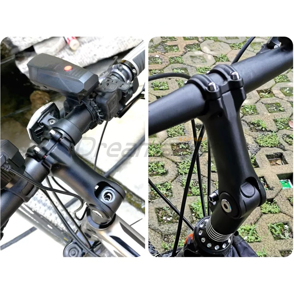 Bike Adjustable Stem MTB Road Bicycle Handlebar Riser 90-180 Degree 25.4/31.8mm