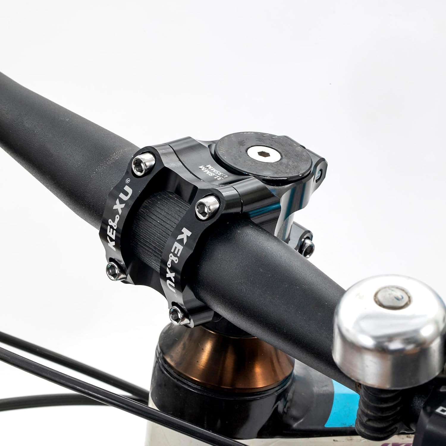 Bike Stem 31.8Mm Black, 35Mm Handlebar Stem | Lightweight CNC Aluminum Alloy, Du