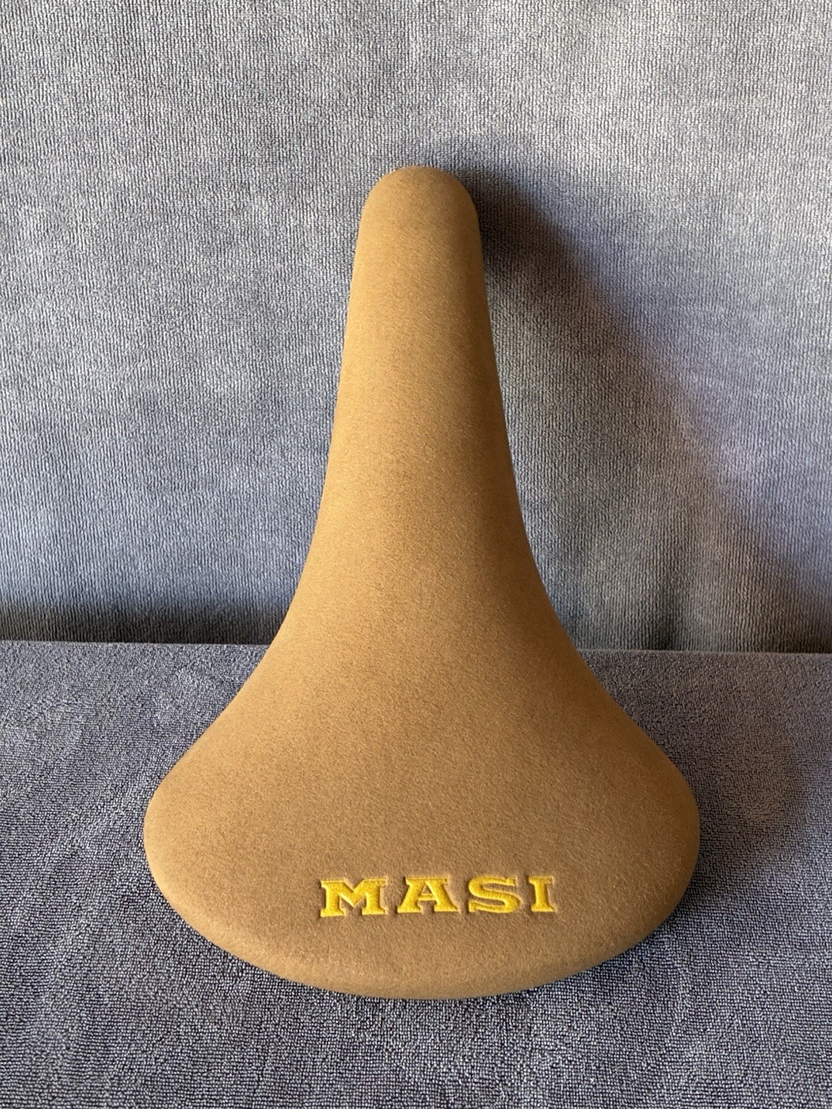 Masi Bikes Velo Saddle Faux Brown Suede Leather Speciale Velodrome Fixed Gear