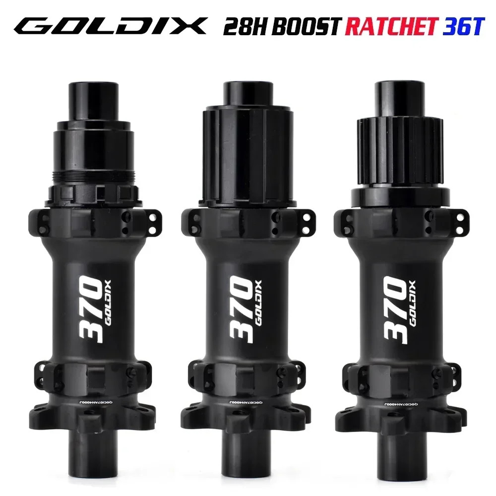 M370 6-Bolt Disc Brake 28 Hole Straight Pull Ratchet 36T BOOST Mountain Bike Hub