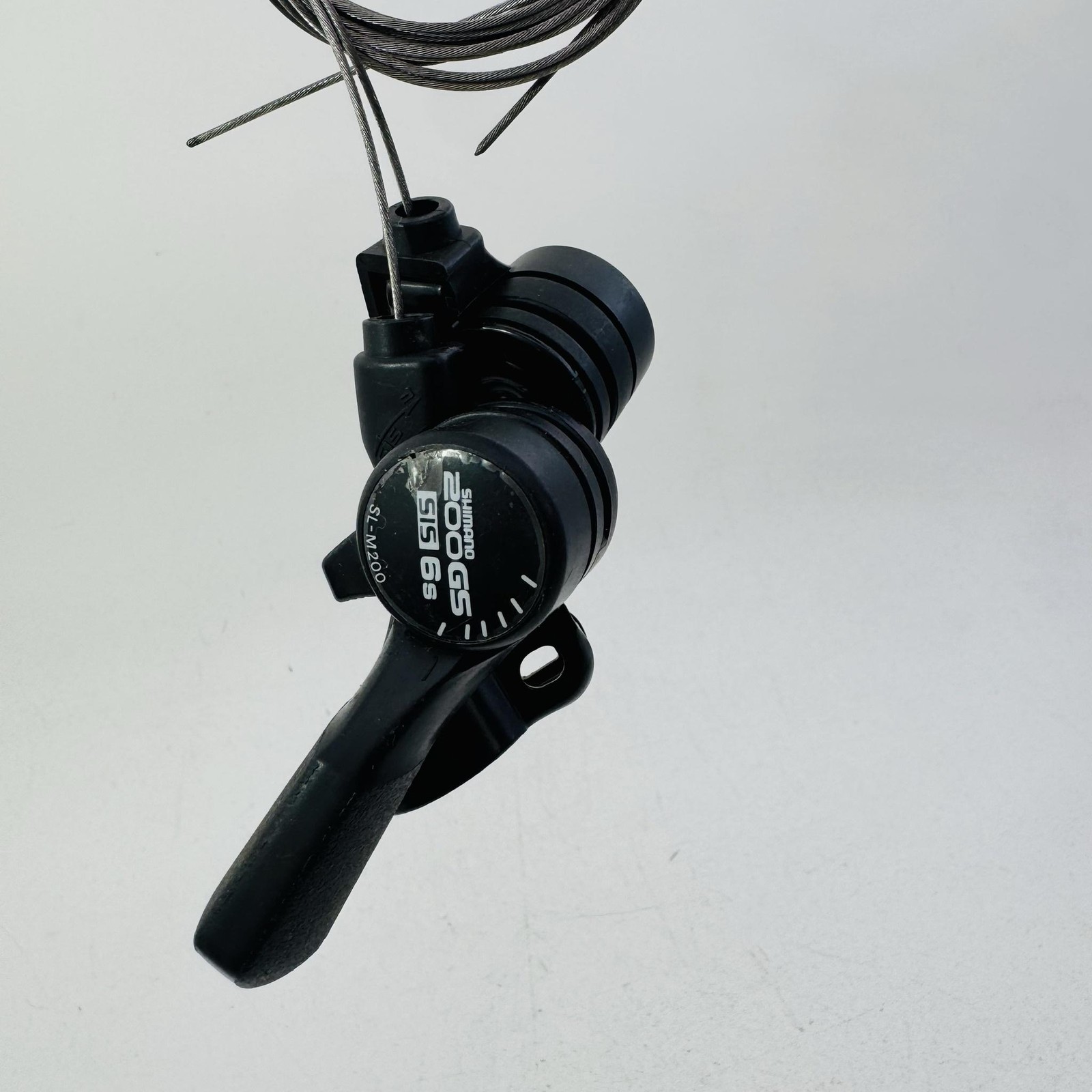 Vintage Shimano 200GS SL-M200 Trigger Shifters Set 6 Speed Black MTB Bike A43