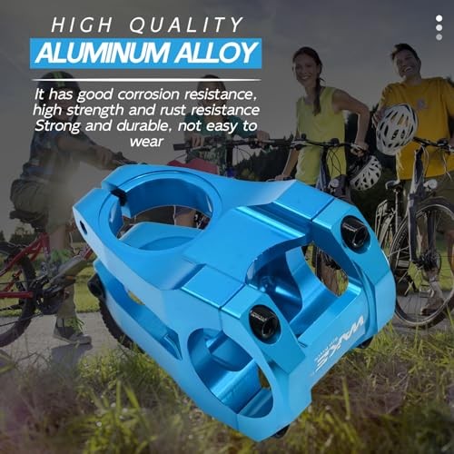 31.8mm Handlebar Stem 45mm MTB Stem Riser 1-1/4″ Clamp, Short Bike Stem