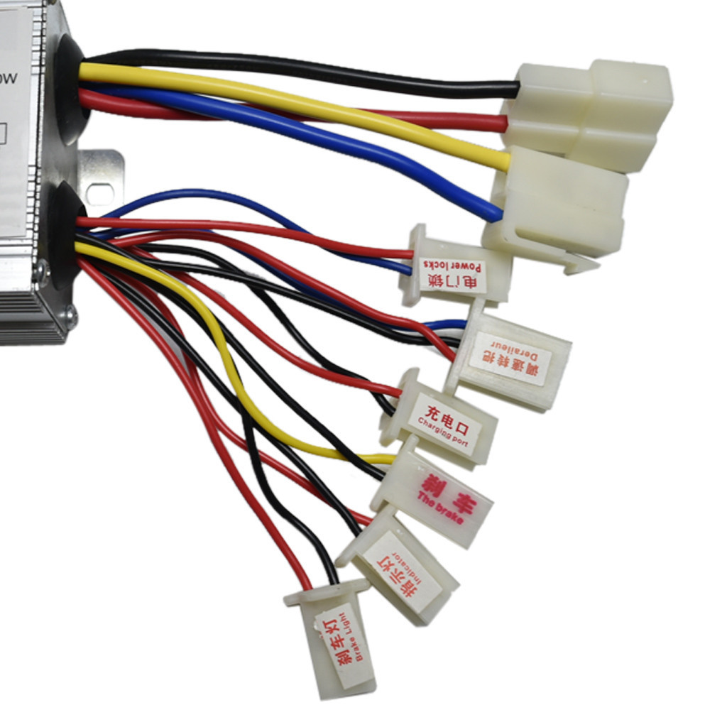 Electric Bike Brush Motor Controller Box Plug 36V 500W For E-Scooter Go Kart