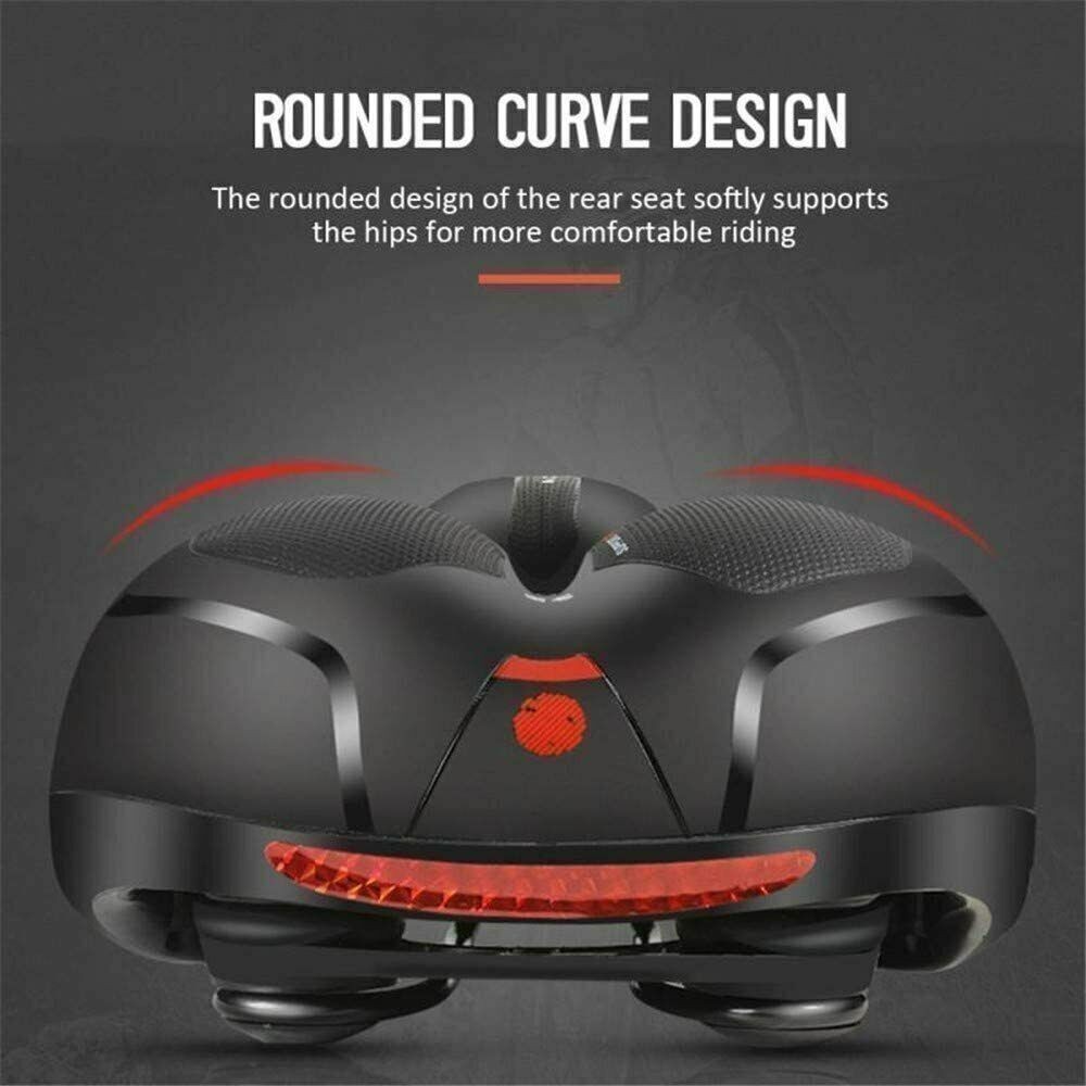Extra Wide Big Bum Bike Bicycle Saddle Seat Gel Cushion Sporty Soft Comfort Pad.
