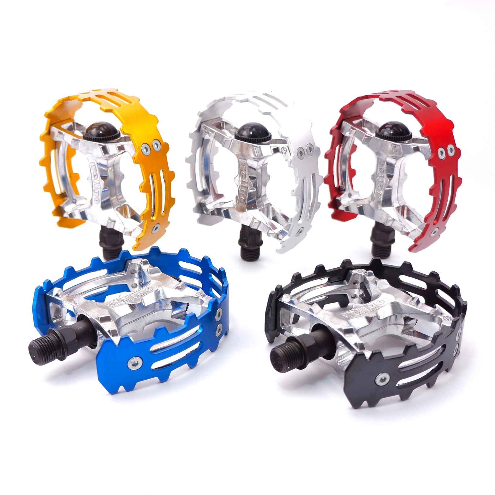Wellgo BMX MTB XC-II bear trap Bicycle Bike pedals 1/2″ Old school Vintage Bike