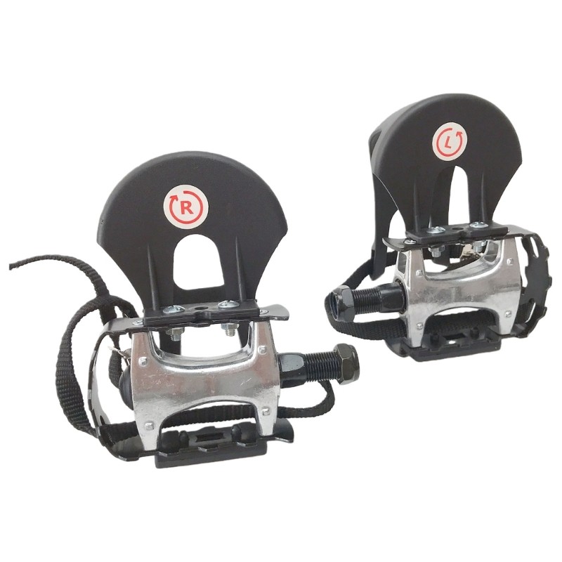 9/16inch Thread Exercise Bikes Pedals Nonslip Grip Aluminum Alloy Plastic