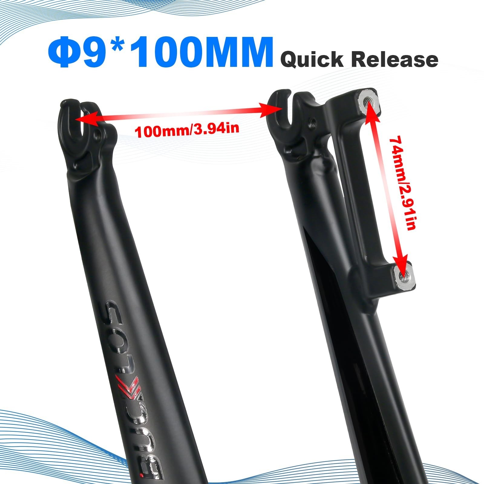 BUCKLOS 26/27.5/29 inch Mountain Bike Rigid Forks, 1-1/8″ Threadless Straight…
