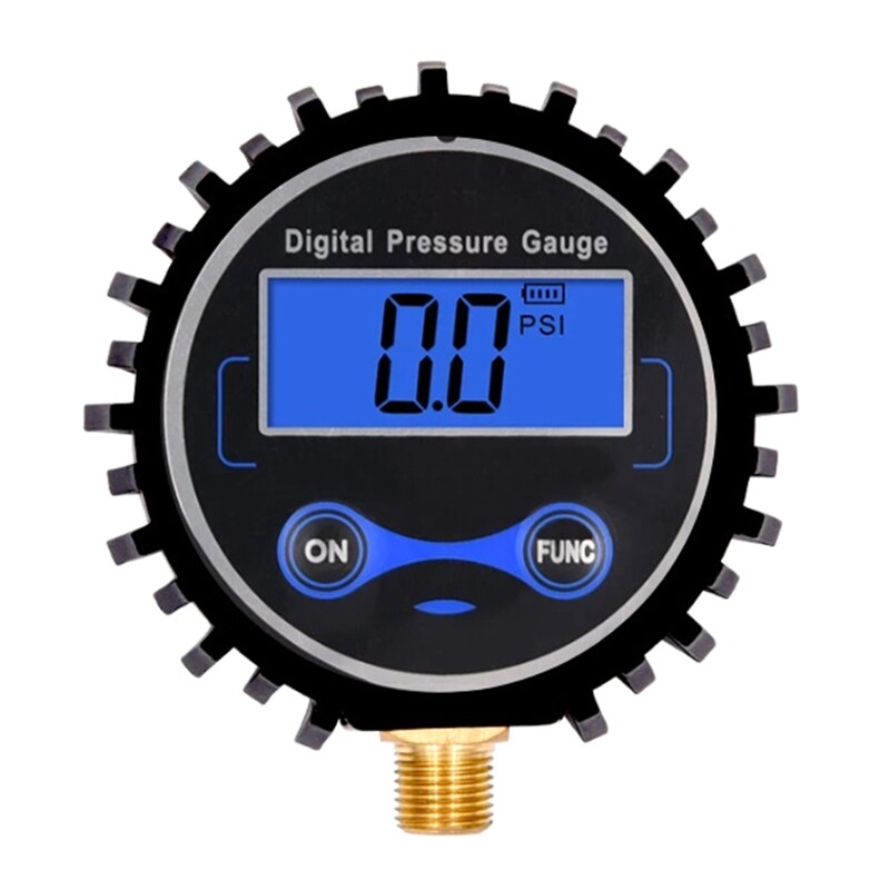 Tyre Pressure Gauge Portable Heavy Duty Pressure Meter Diameter 8cm for Auto Car