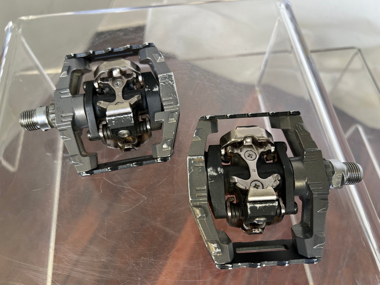 Shimano DX PD-M646 SPD Clipless Pedals Cleats Gravel BMX DH MTB Racing
