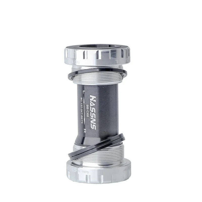 HASSNS BB52 BSA Threaded Bottom Bracket 68/73mm Hollow Crank Bike BB Bearing