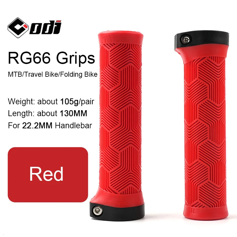 MTB Lock On Bike Grips 22.2MM Rubber Wing Shape Anti Slip Folding Handlebar