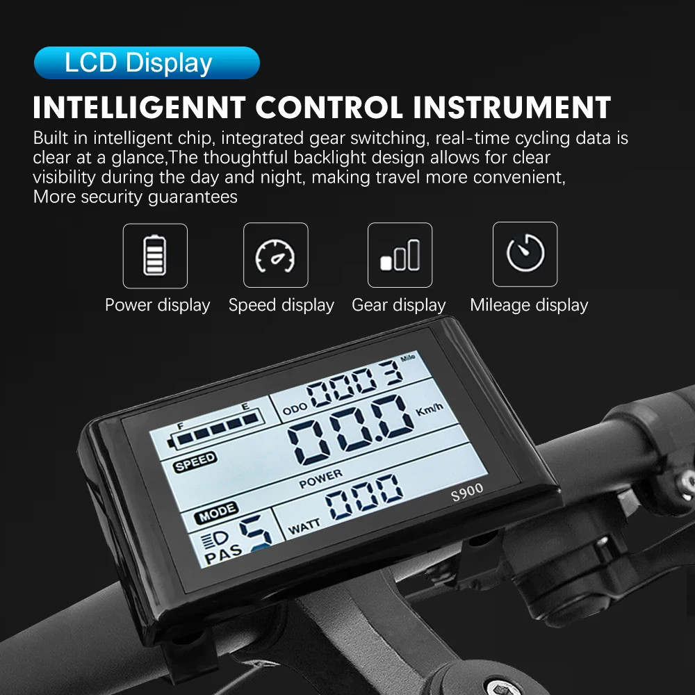 E-bike Sine Wave Controller 100A Three-Mode 48V 72V with UKC1 LCD Color Display