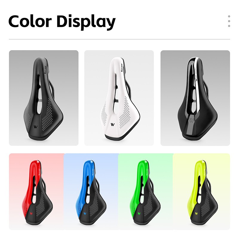 WEST BIKING Bicycle Saddle Cushion Steel Rail Leather Cycling Bike Saddle Green