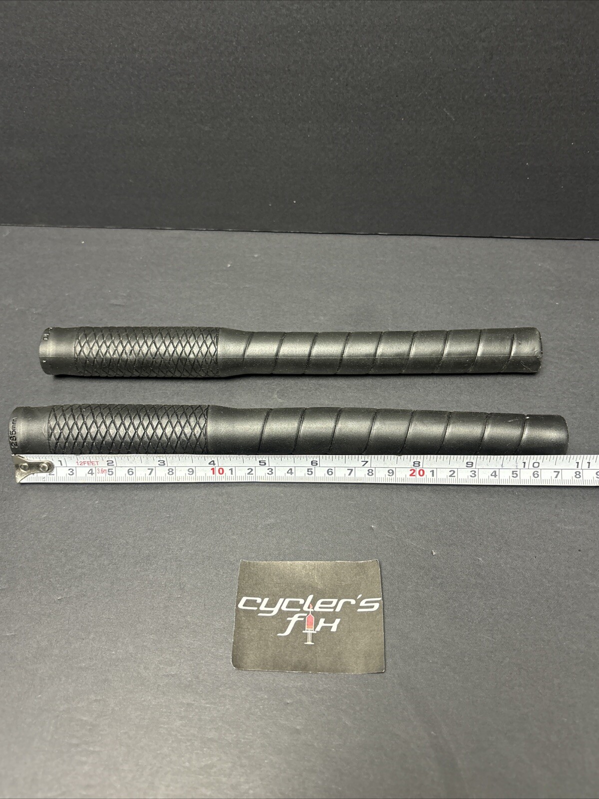 Black 270mm Long Bull Horn Bicycle Grips BMX Road Bike Drop Bar Nitto Origin8