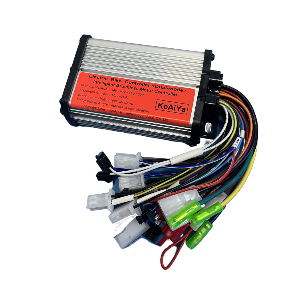 Ebike Controller 36v 42v 48v 52v 10A 20A Electric Scooter Bicycle Bike 250W 350W