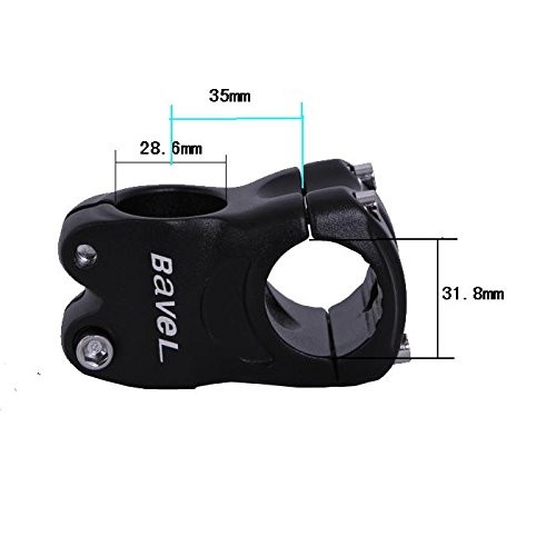 Black Short Handlebar Stem 35Mm 31.8Mm For Road Bike Mountain Bike Fixed Gear