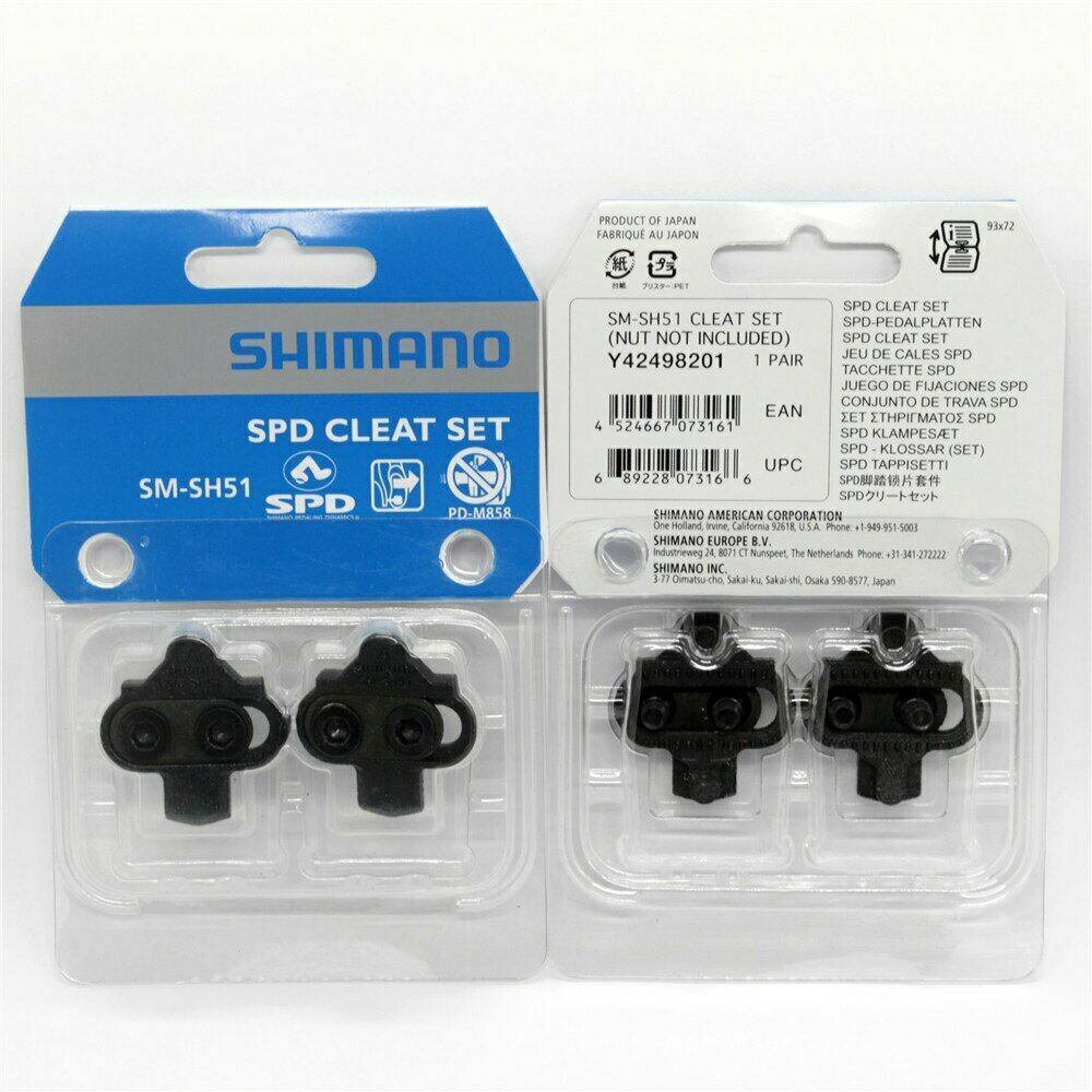Shimano SPD SM SH51 SH56 Pedals Cleat Set MTB Bike Bicycle Cycling Cleat