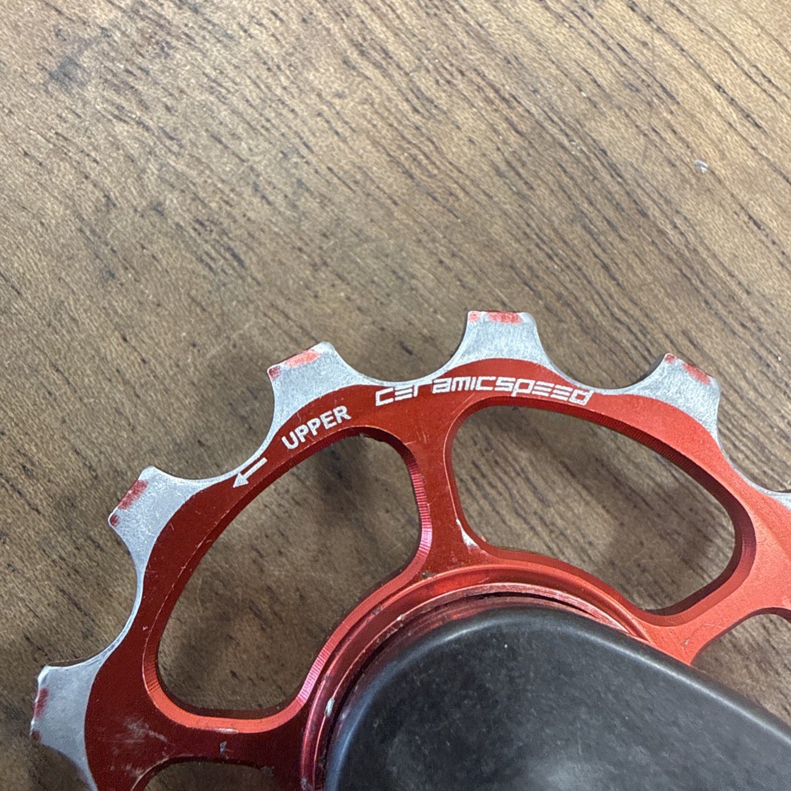 CeramicSpeed OSPW Pulley Wheel System for Campagnolo 11-Speed EPS Black Red