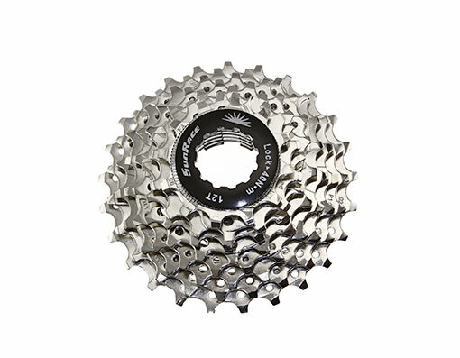 NEW! GENUINE SUNRACE 9 SPEED CASSETTE 12/25T INDEX CSR–91 NICKEL IN CHROME.