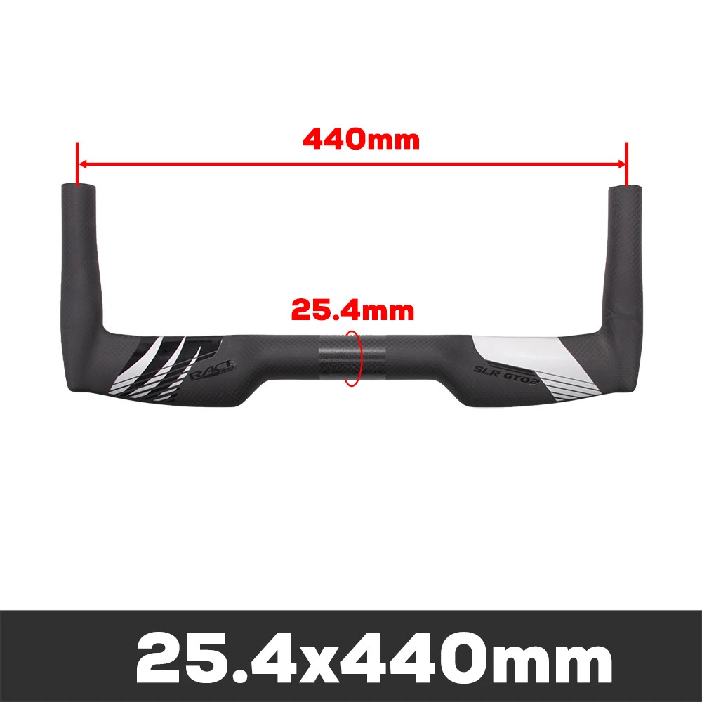 Full Carbon Road Bike TT Handlebar 0 Degree 380-460mm Width Triathlon Handlebar