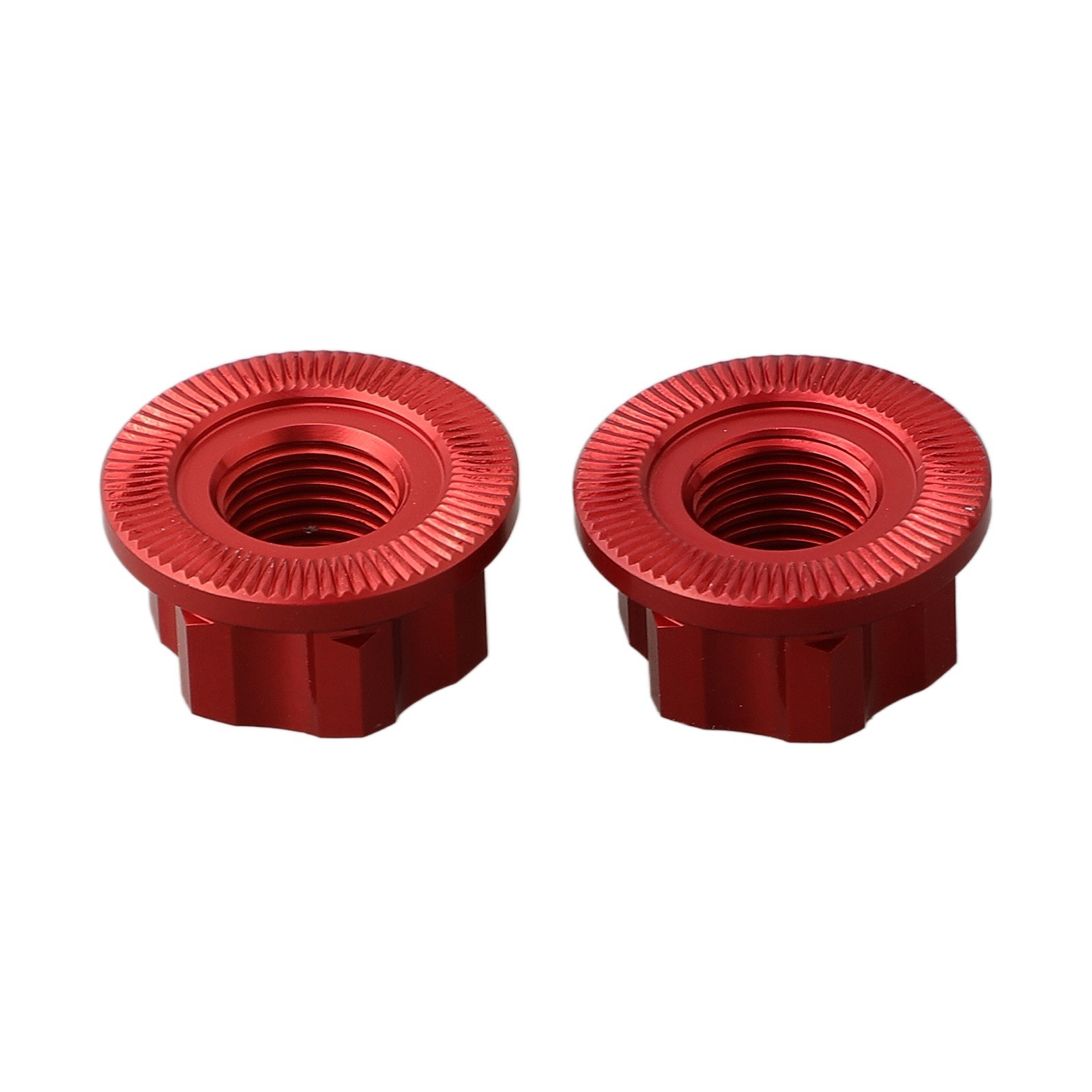 Bike Wheel Axle Nut 2X for 2 Pcs Aluminum Alloy Bicycle Black Blue Gold HUB