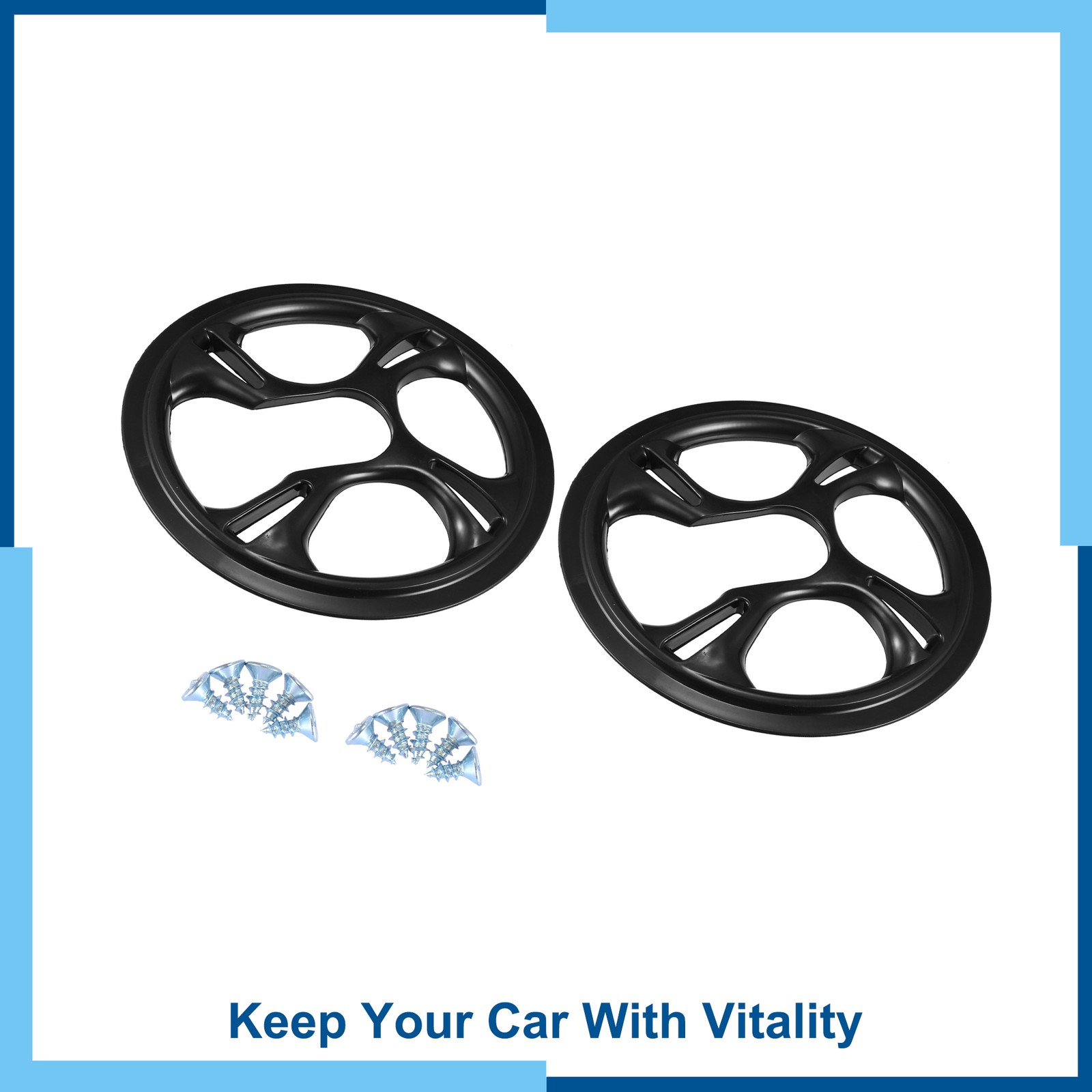 Pack 2 48 Teeth 12cm 4 Holes Bicycle Bike Crankset Chain Wheel Cover Protection