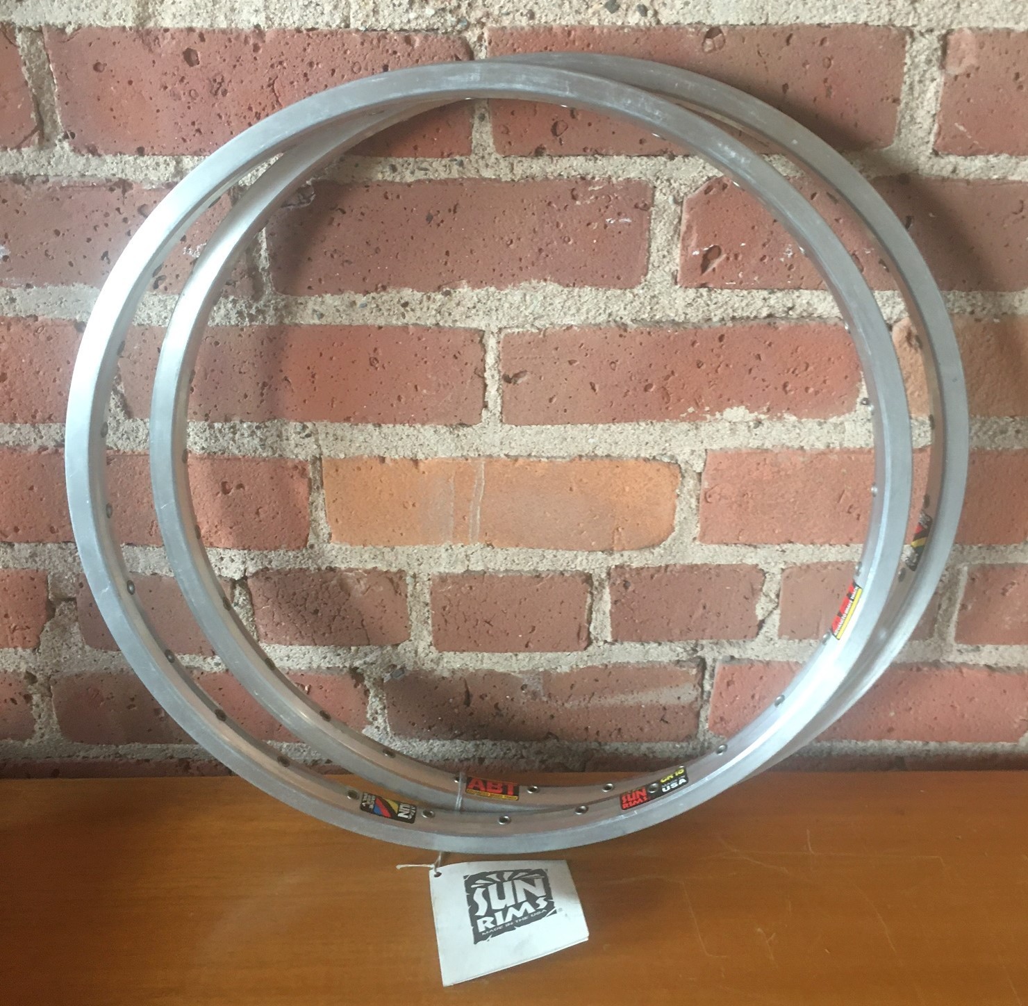 Sun CR-18 Rims 20×1.5″ (406) NOS New 28 Hole Polished Silver Made in USA 90s