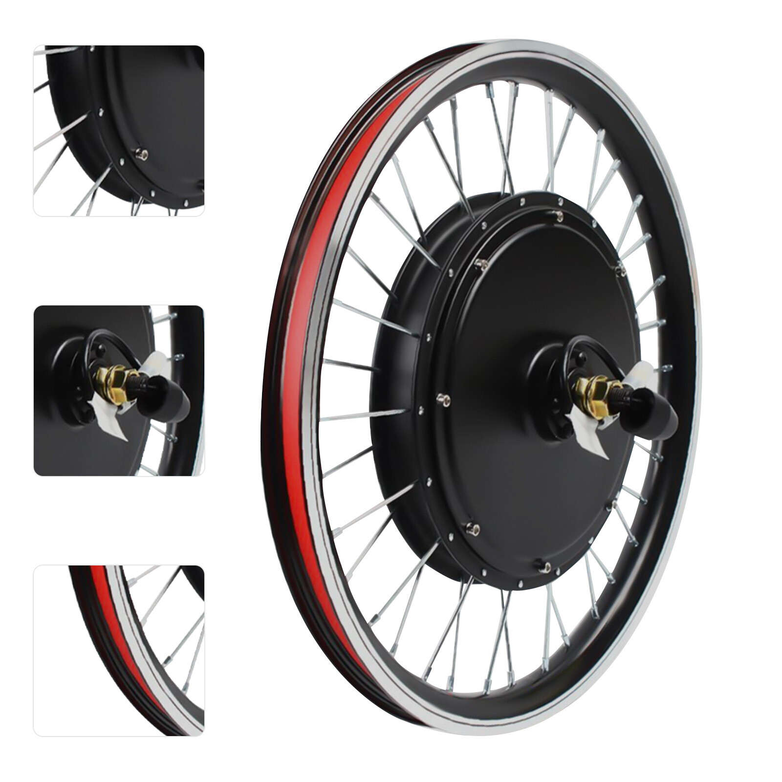 20 Inch Electric Bike Conversion Kit E-Bike Motor Front Wheel Kit 48V 1000W