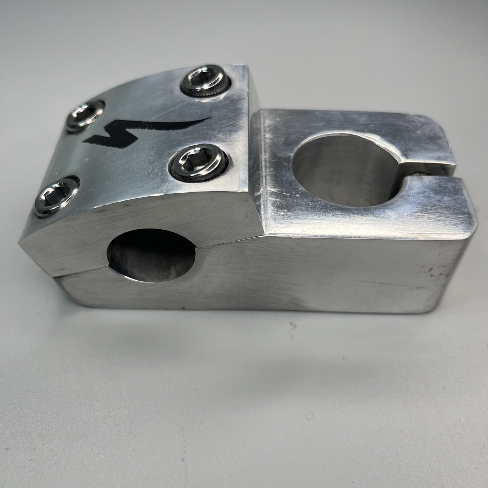 Specialized BMX Stem 1-1/8in Threadless 4-Bolt 50mm 22.2 clamp Fatboy Silver