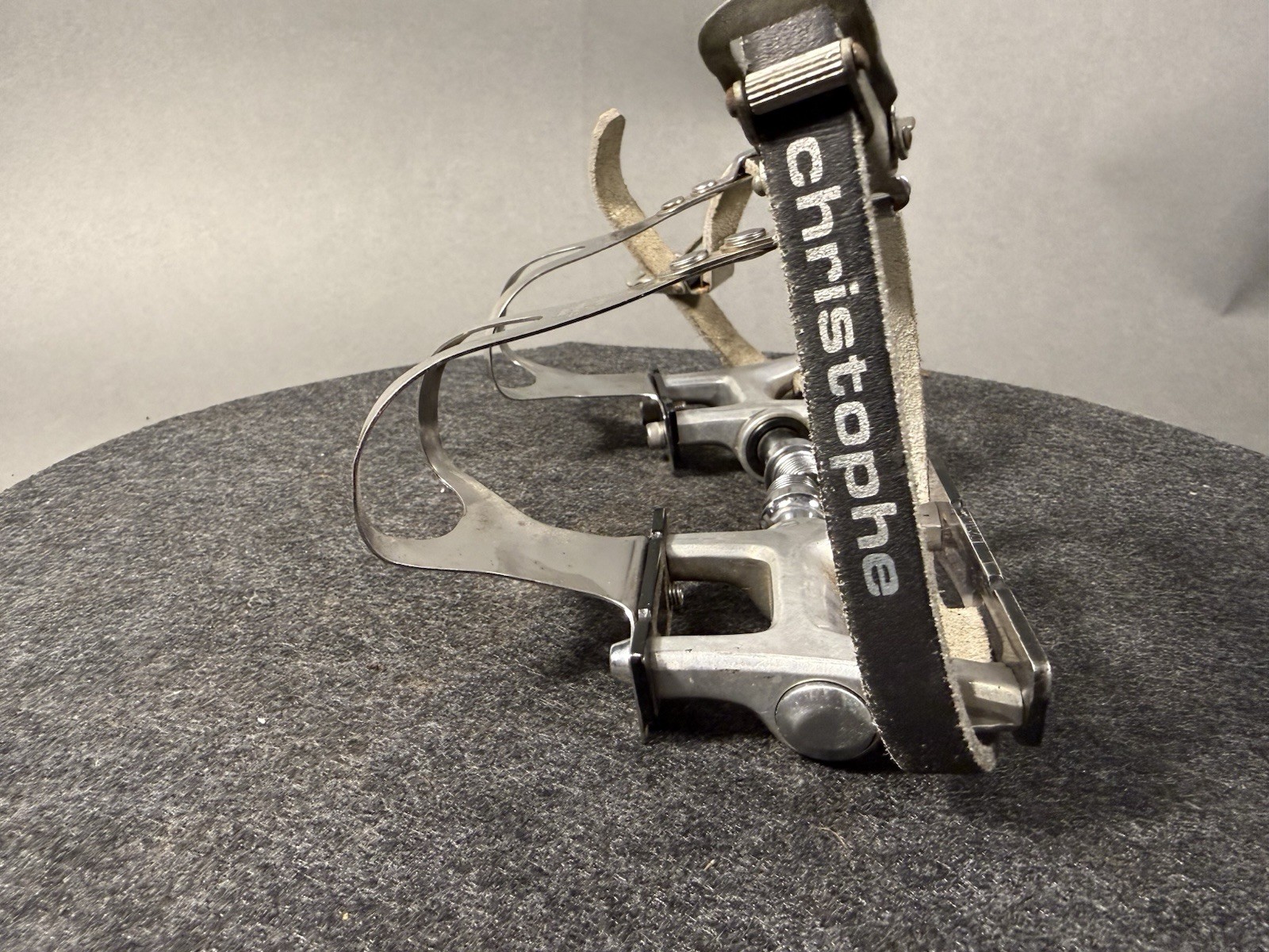 Vintage MKS RX-1 NJS Track Pedals with Toe Clips And Christophe Straps. Pista.