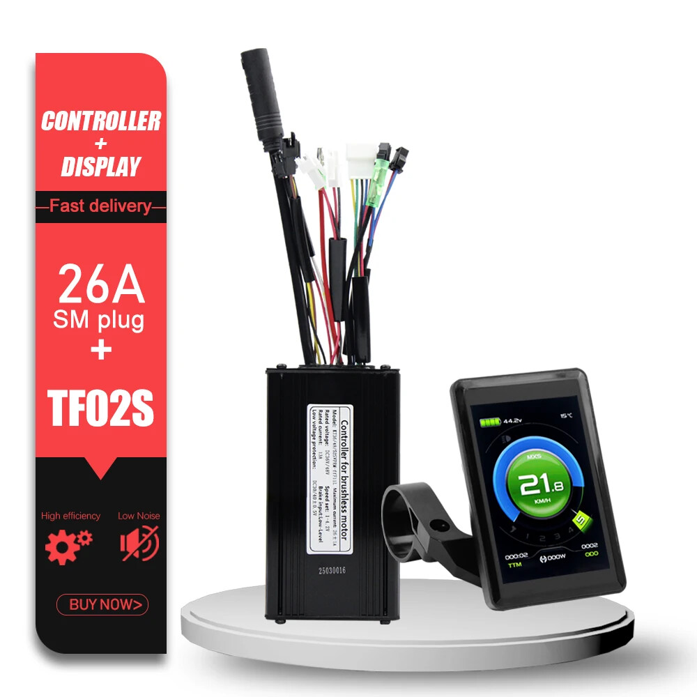 KT E-bike Sinewave Controller 36/48/52V 26A Waterproof Brushless 500W 750W Motor