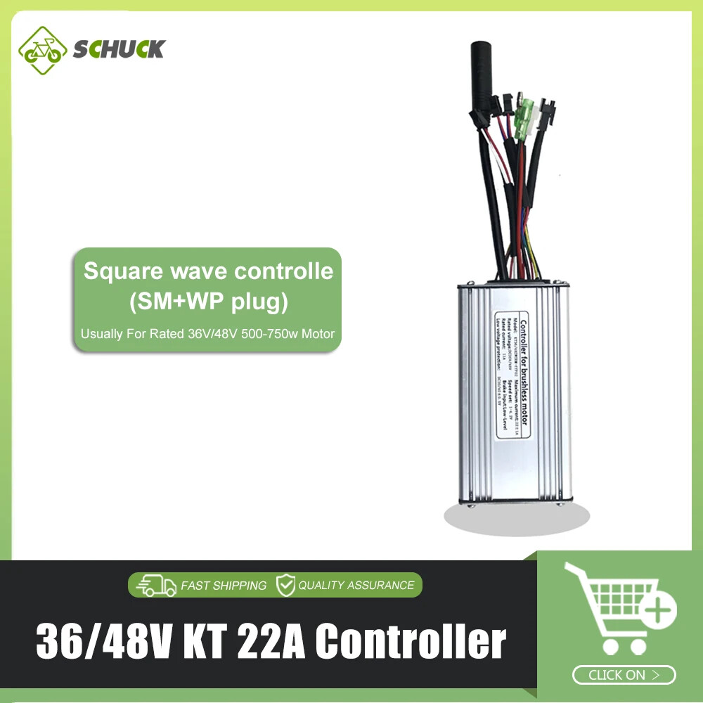KT Controller 15A-50A E-bike Square Sine Wave Control System 36V 48V 72V Motor