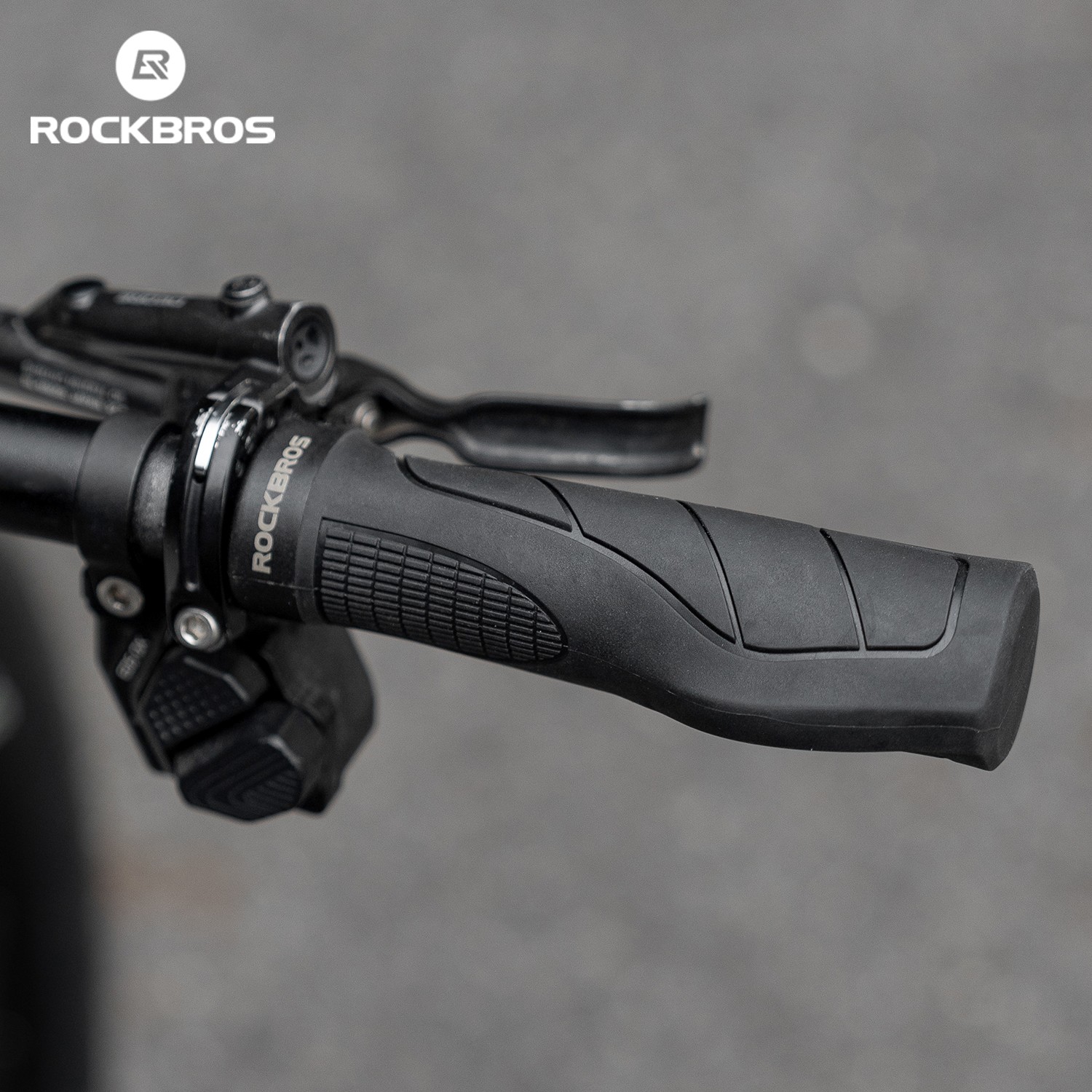 ROCKBROS Bike Grips Ergonomic Non-Slip Comfort Handlebar Grips Single Lock-on