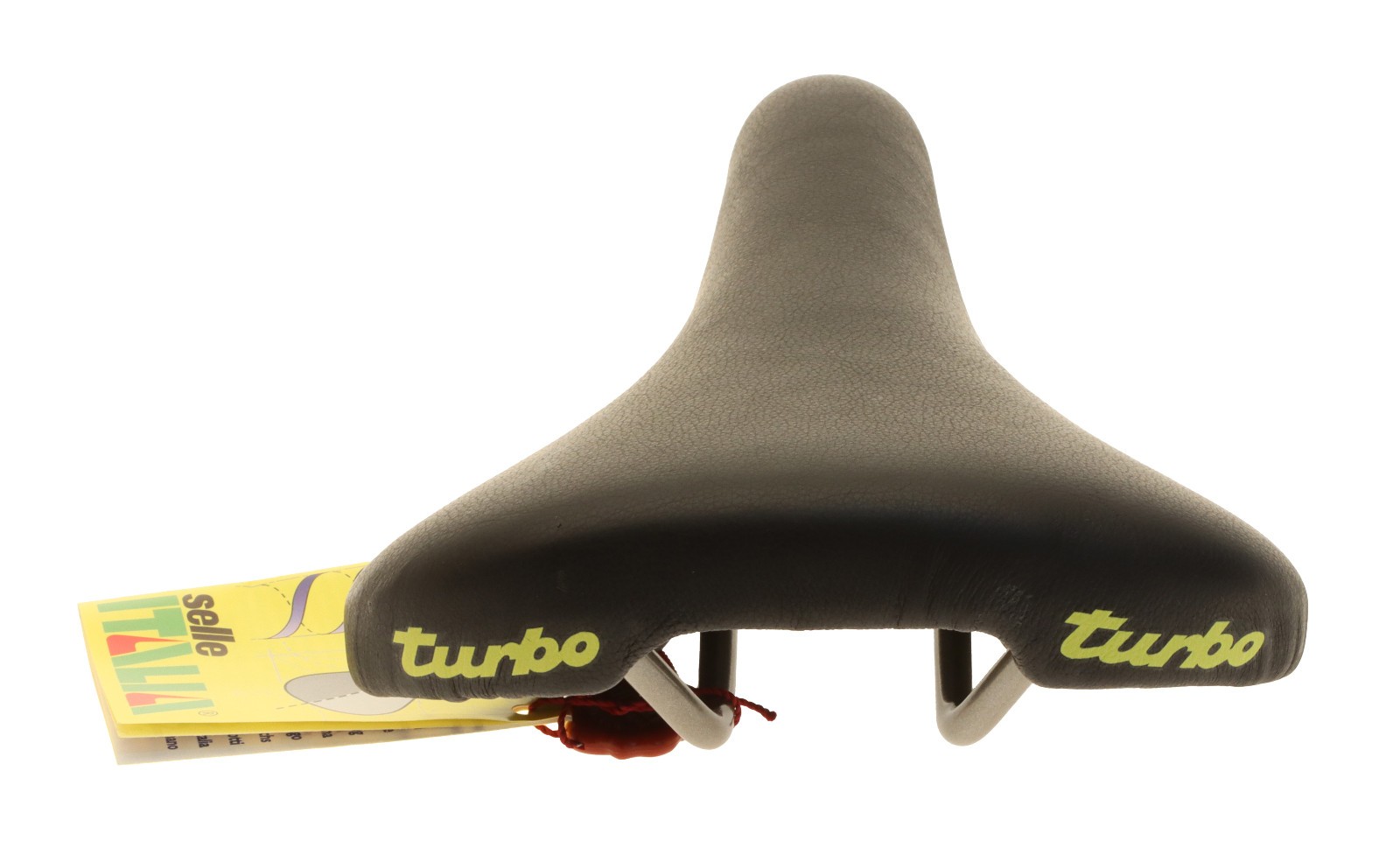 Selle Italia Ladies Turbo Saddle FeC Alloy Black Smooth Leather 1997 NOS NEW