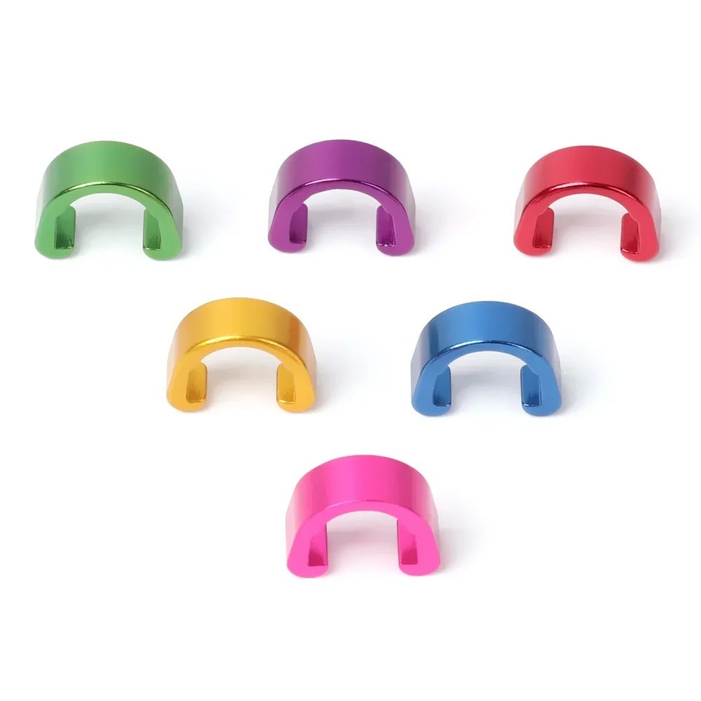 5pcs Bike Cable Clips C Shape Aluminum Alloy Brake Derailleur Line Buckle MTB