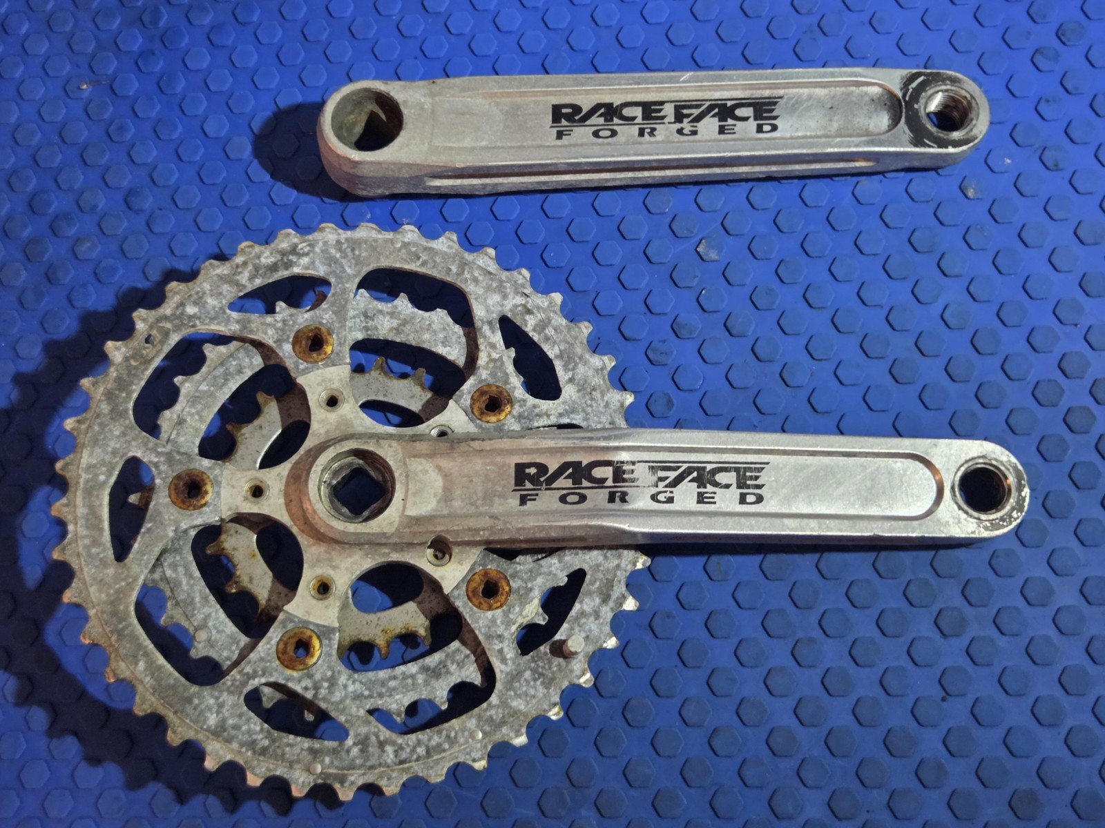 Vintage Raceface Turbine Forged Square Taper Crankset 175mm